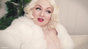 white fur - fetish video - JOI jerk off instructions CEI cum eating instructor