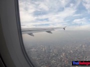 Asian teen GF grabs BFs crotch on a plane and fucked him once they arrived at the hotel 10/16