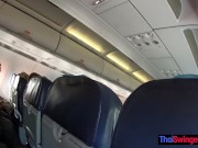 Asian teen GF grabs BFs crotch on a plane and fucked him once they arrived at the hotel 2/16