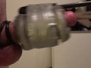 FUCKING MACHINE FLESHLIGHT QUICKSHOT HANDSFREE EPIC ORGASM SESSION - 10 DAYS WITHOUT CUM 10/16