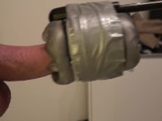 FUCKING MACHINE FLESHLIGHT QUICKSHOT HANDSFREE EPIC ORGASM SESSION - 10 DAYS WITHOUT CUM 2/16