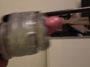 FUCKING MACHINE FLESHLIGHT QUICKSHOT HANDSFREE EPIC ORGASM SESSION - 10 DAYS WITHOUT CUM 4/16