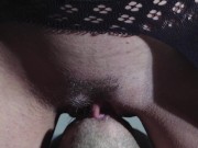 I sit on his face and he licks my pussy until I cum 13/16