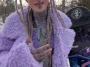 Anuskatzz sexy im Winter Schnee - Lautstärke an - Täglicher heißer content wartet in meinem OF 11/16