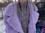 Anuskatzz sexy im Winter Schnee - Lautstärke an - Täglicher heißer content wartet in meinem OF 12/16