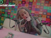 Anuskatzz eats a XXL lollipop in ASMR style - sexy foodsounds - candy muckbang 10/16