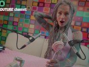 Anuskatzz eats a XXL lollipop in ASMR style - sexy foodsounds - candy muckbang 11/16