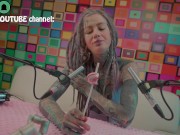 Anuskatzz eats a XXL lollipop in ASMR style - sexy foodsounds - candy muckbang 14/16