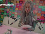 Anuskatzz eats a XXL lollipop in ASMR style - sexy foodsounds - candy muckbang 2/16