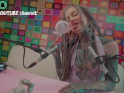 Anuskatzz eats a XXL lollipop in ASMR style - sexy foodsounds - candy muckbang 5/16