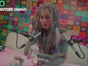 Anuskatzz eats a XXL lollipop in ASMR style - sexy foodsounds - candy muckbang 8/16