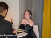 First date ended with hot sex in the toilet. 4/16