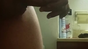 Big dick stroking
