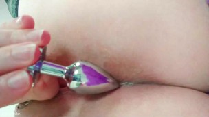 Vanilla Anal Play Video - sexy horny MILF relax with pleasure - curvy blonde wet girl