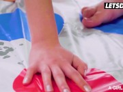 Hot Lesbians Rebecca, Emily & Kinuski Have The Sex Of Their Life Together - A GIRL KNOWS 2/16