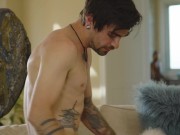 MILFED - Banging Hot MILF Dames Cuckolds Her Husband With His Best Friend On The Couch