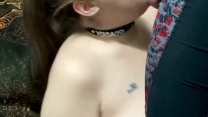 Submissive slut wife throatfucked with facial 🔥🔥😍