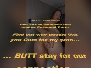 Babe sharing real life behind scenes mixed with JOI, armpits, wet cunt after squirting, cum leaking down her leg - Lelu Love 15/16