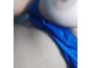 cute sis caught red handed while watching porn in brother's mobile  closeup shaved pussy fucking 1/16