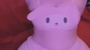 Submissive Blonde with Pig Tails in a Kawaii Sanrio Outfit ☺️