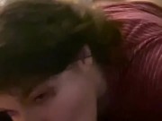 Pissy Emmy - Sexy Brunette Milf Sucks Cock 2/16