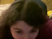 Pissy Emmy - Sexy Brunette Milf Sucks Cock 5/16