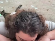 Pissy Emmy - Milf Sucks Dick In Backyard 9/16