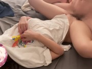 超かわいい19歳の女子〇生の極上のフェラと騎乗位で骨抜きにされて大量射精 12/16