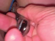 TOTAL HOME SHAVE AGAIN! Shaving my Hairy Pussy, Thick Thighs, Legs and Asshole | Ginger Ale Milf 14/16