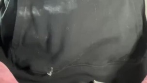 Hands free cumshot with my penis vibrator