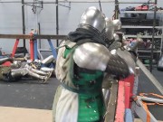 Group , squire gets by knight and fellow squrie 11/16