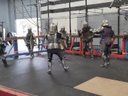 Group , squire gets by knight and fellow squrie 2/16