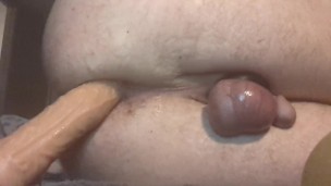 Masculine bottom DAP big cock dildos