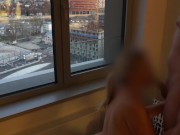 Your favorite BIG ASS is back | PAWG GF gets fucked HARD in DOGGY in front of window 1/16