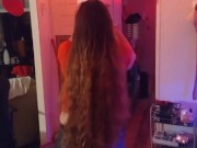 White Girl Twerking and Shaking Ass and Then Throwing Her Ass On Me 4/16
