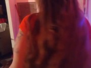 White Girl Twerking and Shaking Ass and Then Throwing Her Ass On Me 6/16