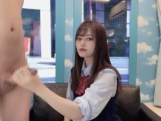 【MM号】マジックミラーでお外丸見え仁王立ち手コキする日本素人美女/亀頭責め/寸止め/JKコスプレ【ゆなぱんちゃんねる】 6/16