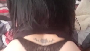 Riding on my husband's friend's cock