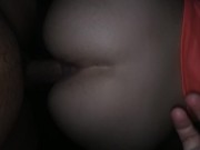 Doggystyle fucking a big-assed girl, squeeze hard until I cum on her back 💦😈 7/16