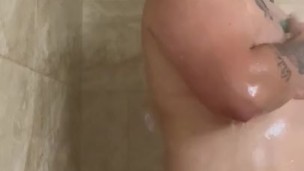 Hot bear gets soapy for you