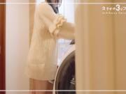 自撮り多め💕お正月用コスに着替える前に脱衣所でとりあえず生交尾。Youtubeとか撮影しようと思っていたら...ラッキー🐻💕 1/16