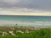 Sexy Blonde Flashing Big Natural Tits While Getting Fondled and Sucked On Public Mexico Beach 13/16