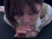 後輩の大学生が激しい手コキフェラで精子をいっぱい絞り出して興奮しちゃう♡ cum in mouth cumshot 10/16
