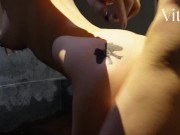 据说泡温泉可以滋养小穴，让男朋友试试是不是真的 13/16