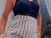 Ruiva limpando a janela se exibindo - Sofia Felix 12/16