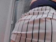 Ruiva limpando a janela se exibindo - Sofia Felix 15/16