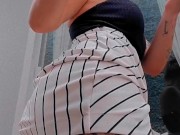 Ruiva limpando a janela se exibindo - Sofia Felix 16/16