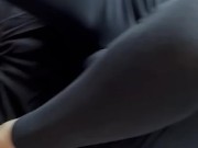 Skinny blowjob with cum on flat chest 10/16