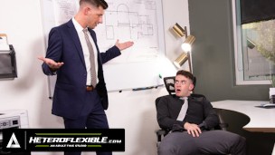Gay Employee Gets Caught Jacking Off By His Boss!