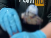 ゴム手袋で手コキ❤︎痴女ギャルは射精後もシゴき続けて男の潮吹きで笑っちゃう❤︎#156【HJJ】 10/16